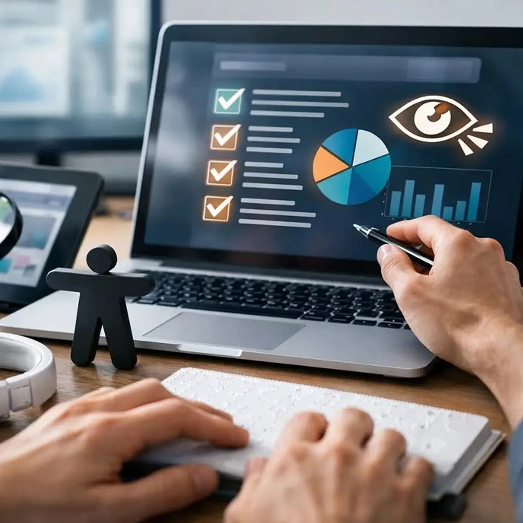digital accessibility audit tools on screen